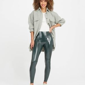 Spanx faux leather shiny leggings